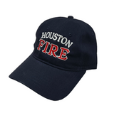 Unstructured Cap - Red and White Stitching
