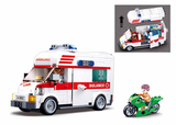 Sluban Town Ambulance Building Brick Kit (328 pcs)