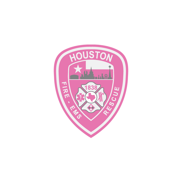 Decal - Matte Pink Shield, Small