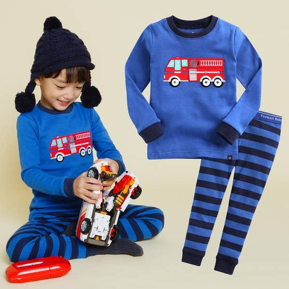 Fire Truck Longsleeve PJ's Pajama