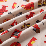 Viscose Short Sleeve Pajama Set for Kids, Fire House