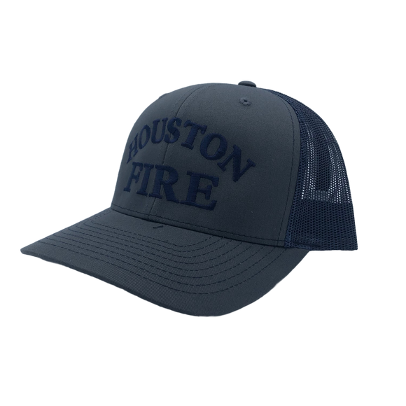 Mesh Trucker Hat - Charcoal/Navy with Navy Text