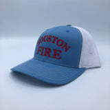Snapback Cap - Blue/White with Red Text